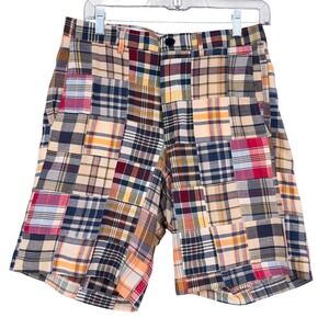 23rd St. Plaid Patchwork‎ Shorts Size 30 Colorful Cotton Menswear